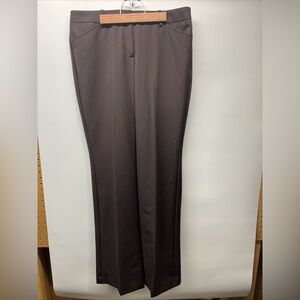 NWT Women’s JCP Worthington Modern Fit Trouser Leg Pants, Chocolate Brown, Sz 10